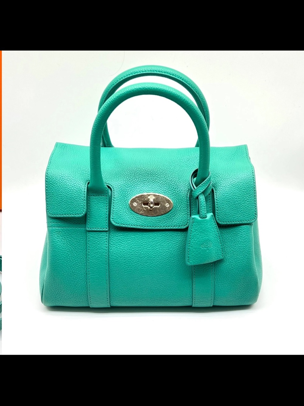 Mulberry Turquoise Leather Satchel